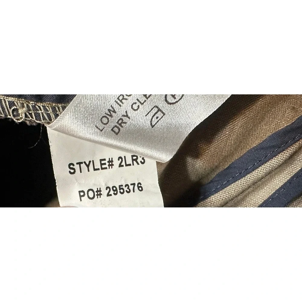 ORVIS Wide Leg Men's Pleated 100% Linen Cuffed Dress Pants Tan/Brown Sz 38x26